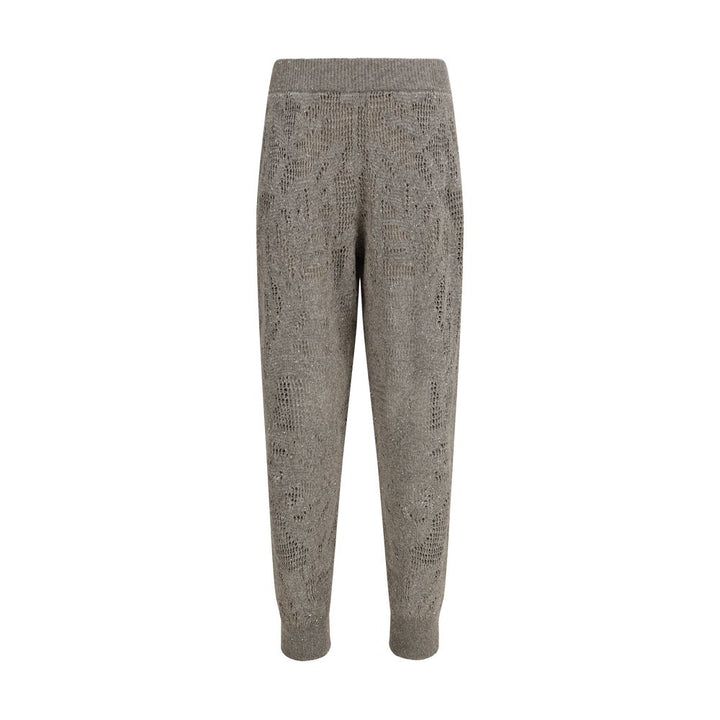 Brunello Cucinelli Brown Linen Casual Pants