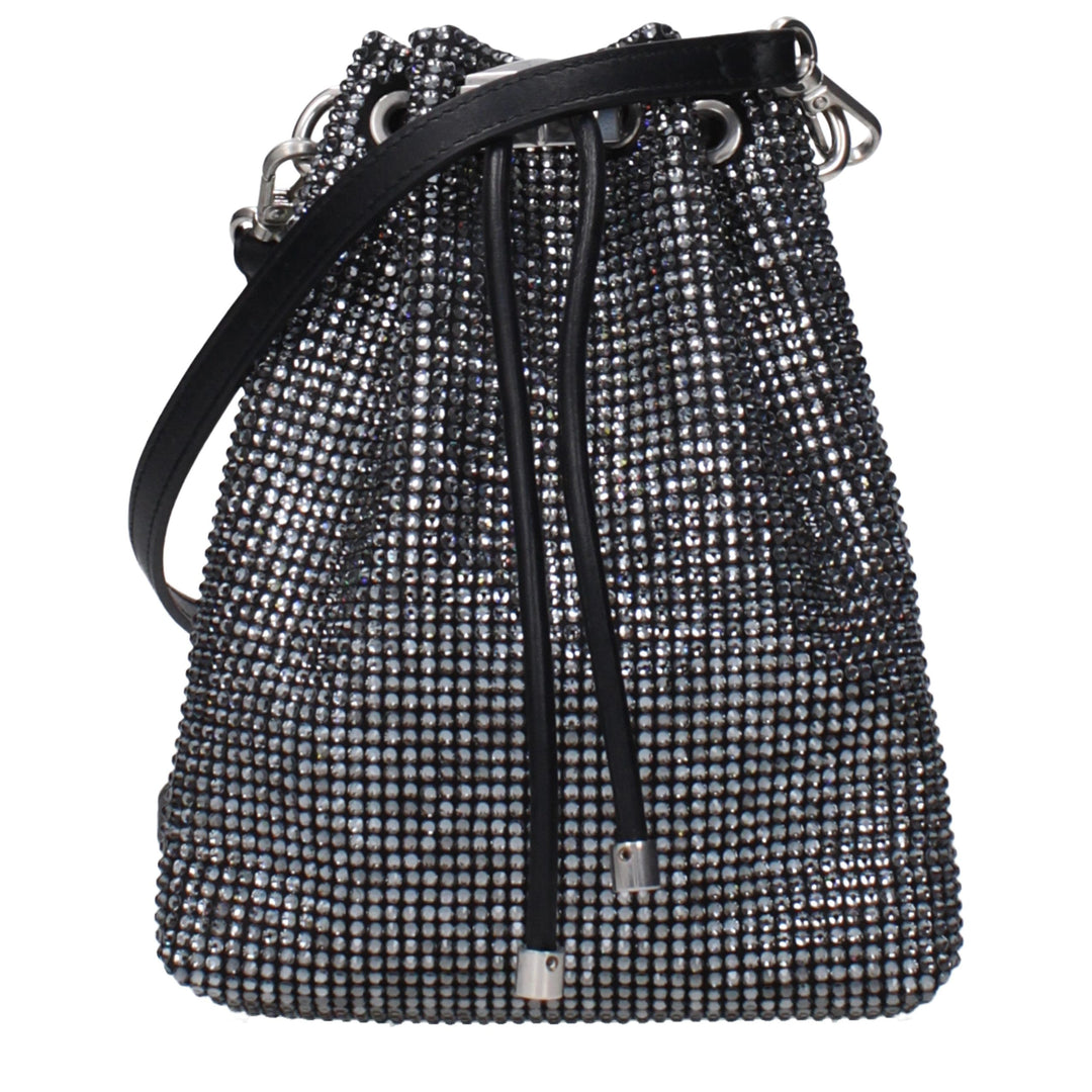 Jimmy Choo Black Satin Crossbody Bag