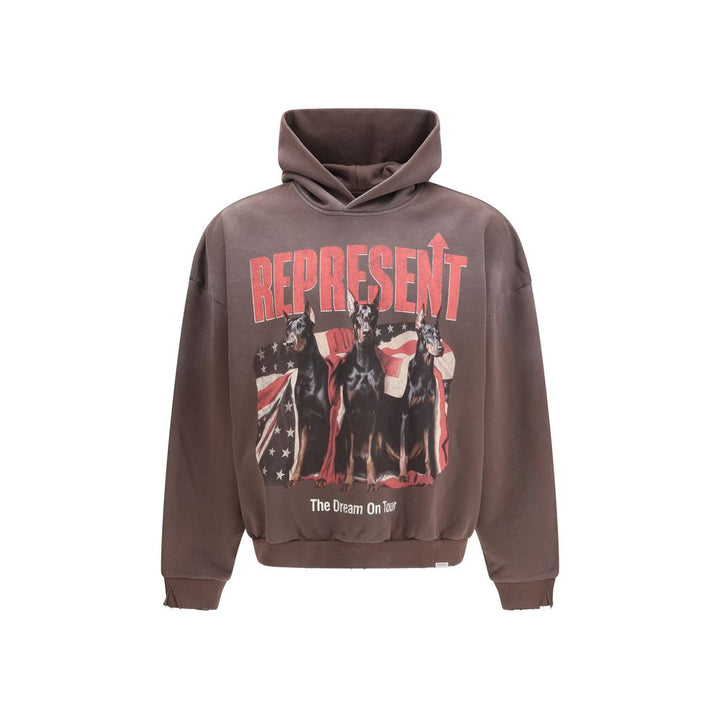 Represent Brown Cotton Sweatshirt