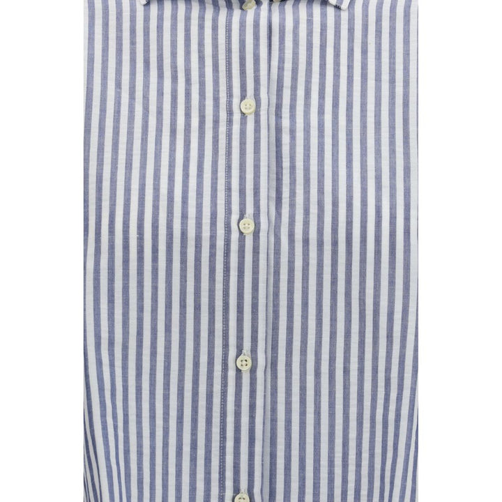 Deperlu Multicolor Linen Pattern Shirt