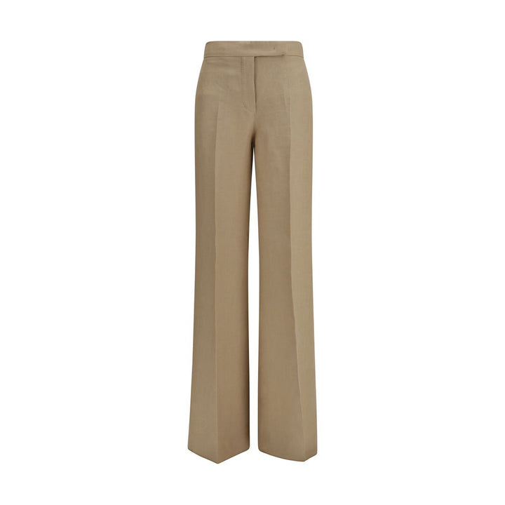 Max Mara Beige Linen Casual Pants