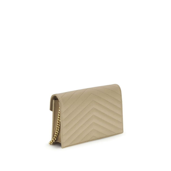 Saint Laurent Beige Calf Leather Bos Taurus Shoulder Bag