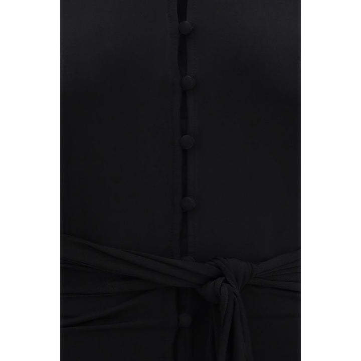 Ganni Black Recycled Polyester Shirt
