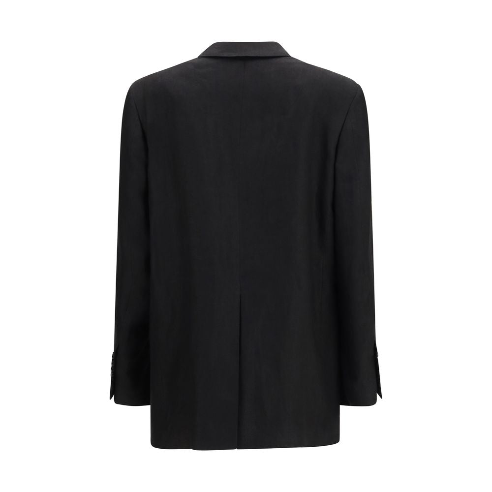 Lardini Black Linen Blazer
