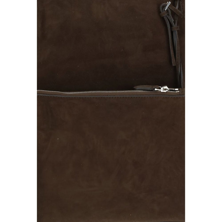 The Row Brown Lamb Ovis Aries Aries Shoulder Bag