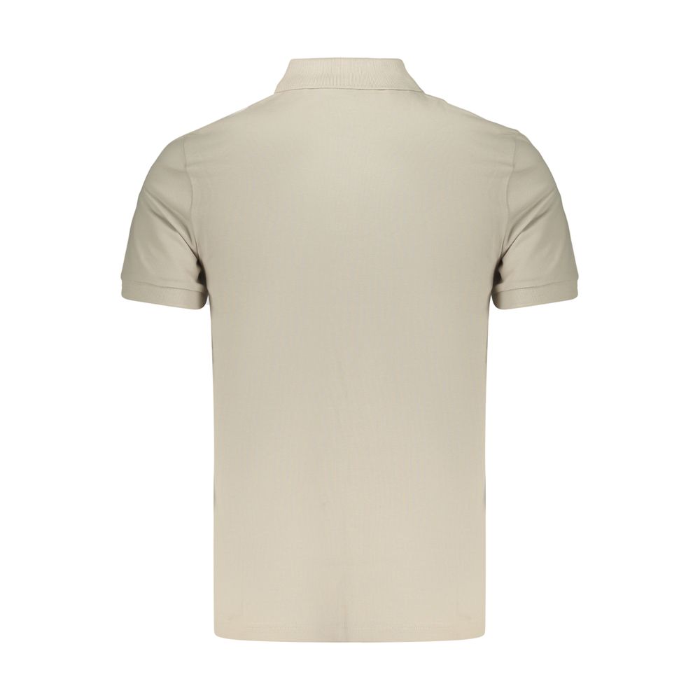 Hugo Boss Beige Cotton Mens Polo Shirt