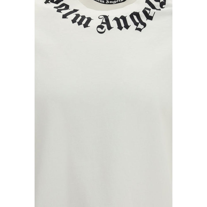 Palm Angels White Cotton T-Shirt