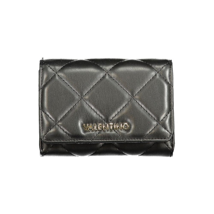 Mario Valentino Black Polyurethane Women's Wallet
