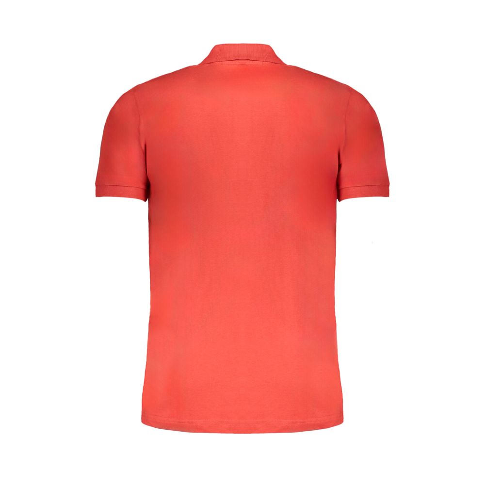 Gianmarco Venturi Red Cotton Polo Shirt