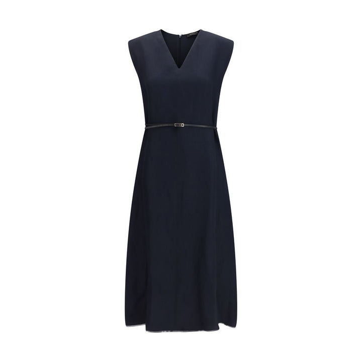Fabiana Filippi Blue Viscose Long Dress