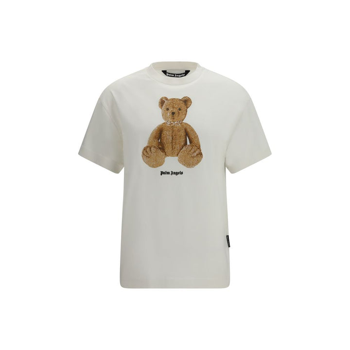 Palm Angels Beige Cotton T-Shirt