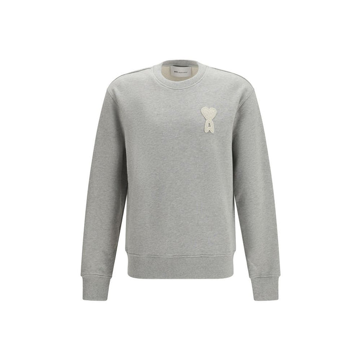 Ami Paris Gray Cotton Sweatshirt