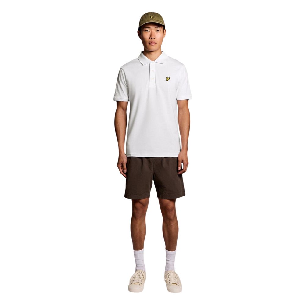 Lyle & Scott White Cotton Polo Shirt