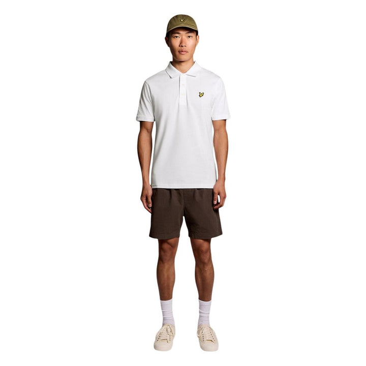 Lyle & Scott White Cotton Polo Shirt