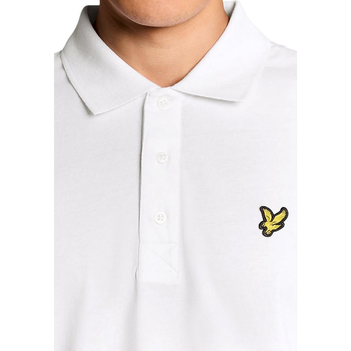 Lyle & Scott White Cotton Polo Shirt