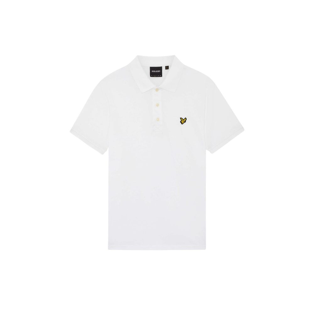 Lyle & Scott White Cotton Polo Shirt