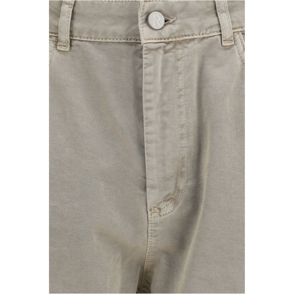 Represent Beige Cotton Bermuda Shorts