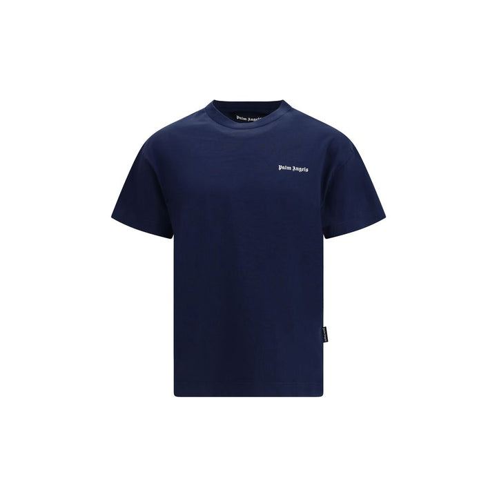 Palm Angels Blue Cotton T-Shirt