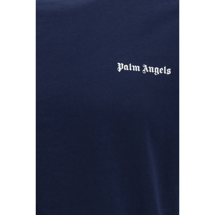 Palm Angels Blue Cotton T-Shirt
