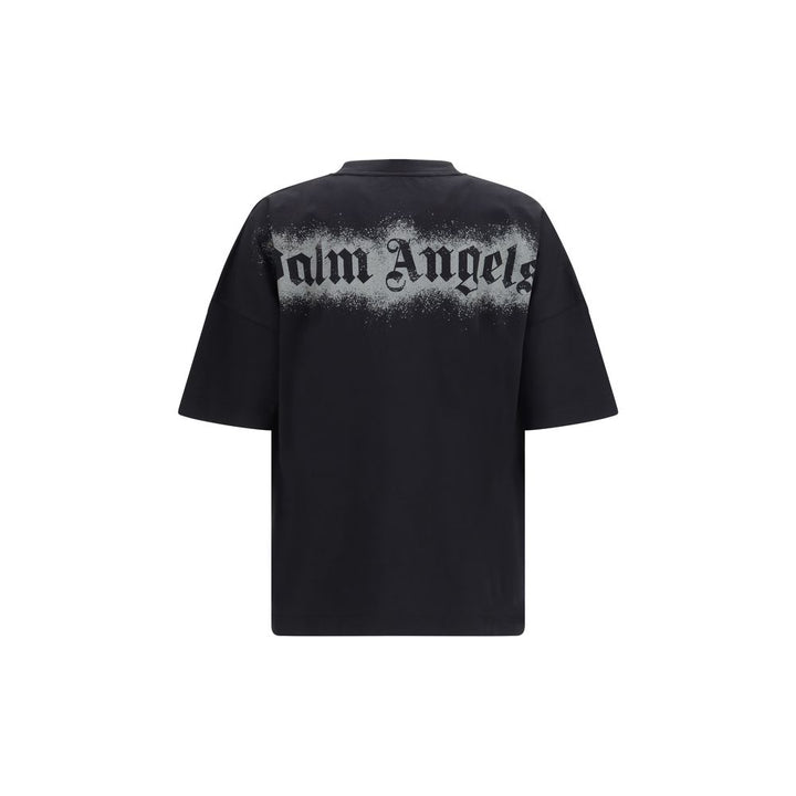 Palm Angels Black Cotton T-Shirt