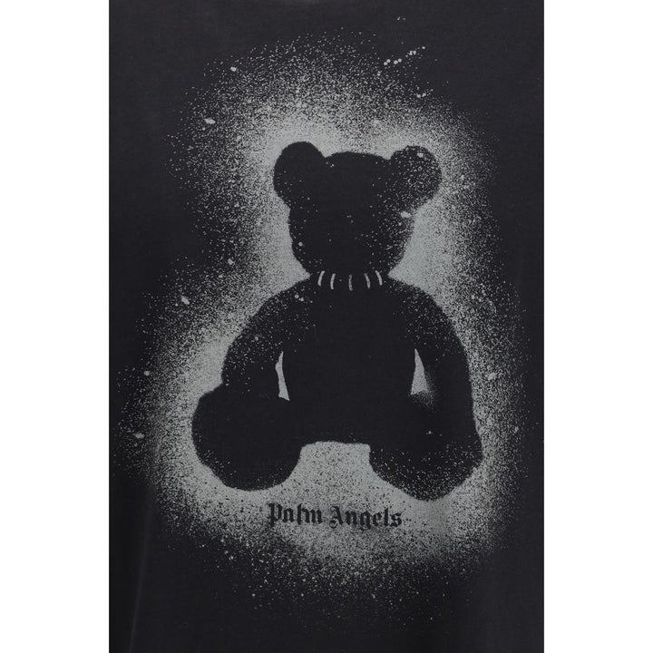Palm Angels Black Cotton T-Shirt