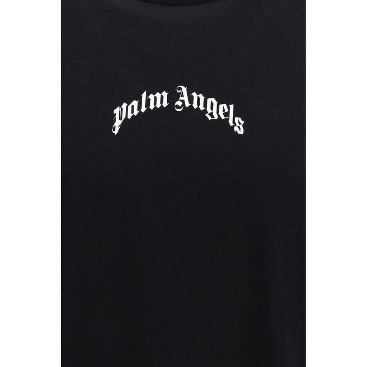 Palm Angels Black Cotton T-Shirt