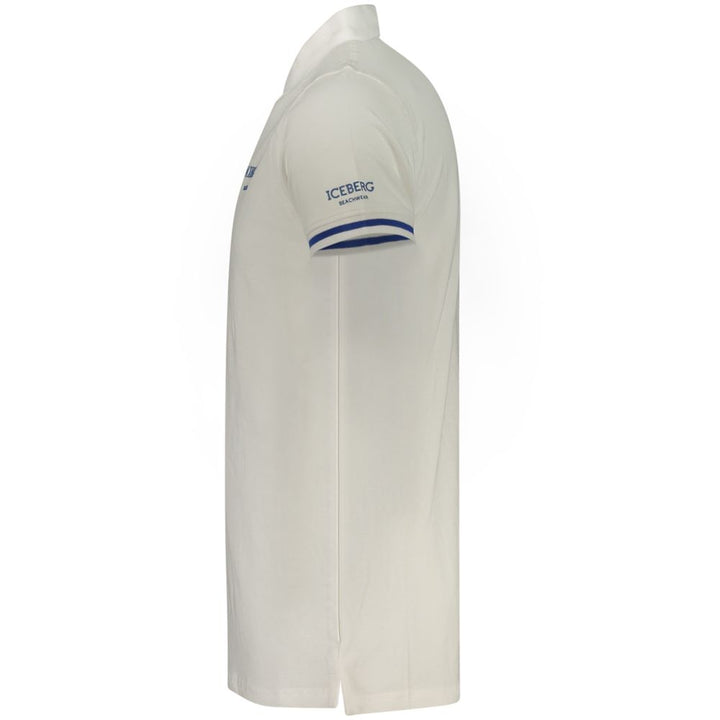 Iceberg White Cotton Men's Polo Shirt