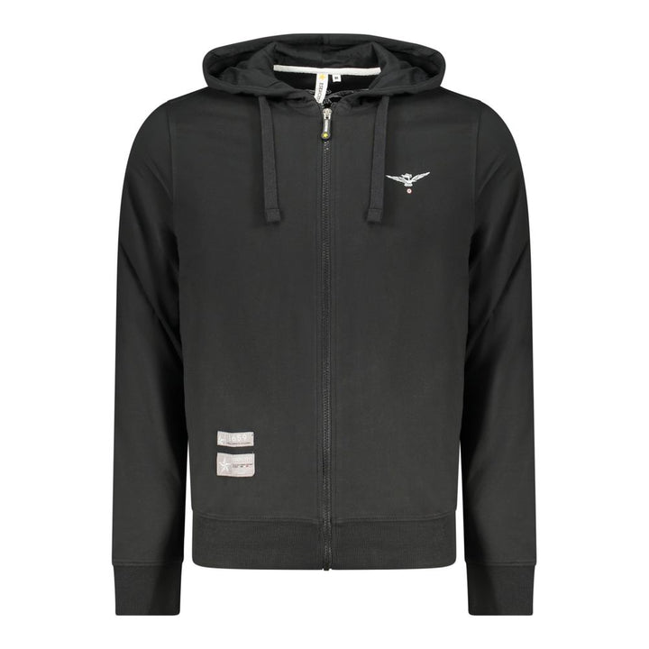 Accademia Militare Black Cotton Men's Hoodie