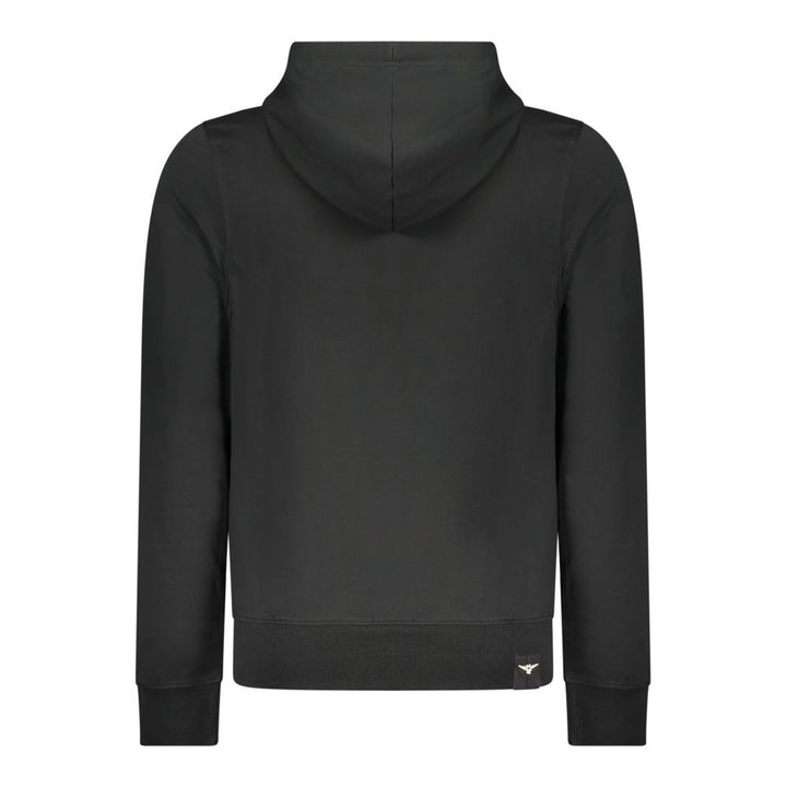 Accademia Militare Black Cotton Men's Hoodie