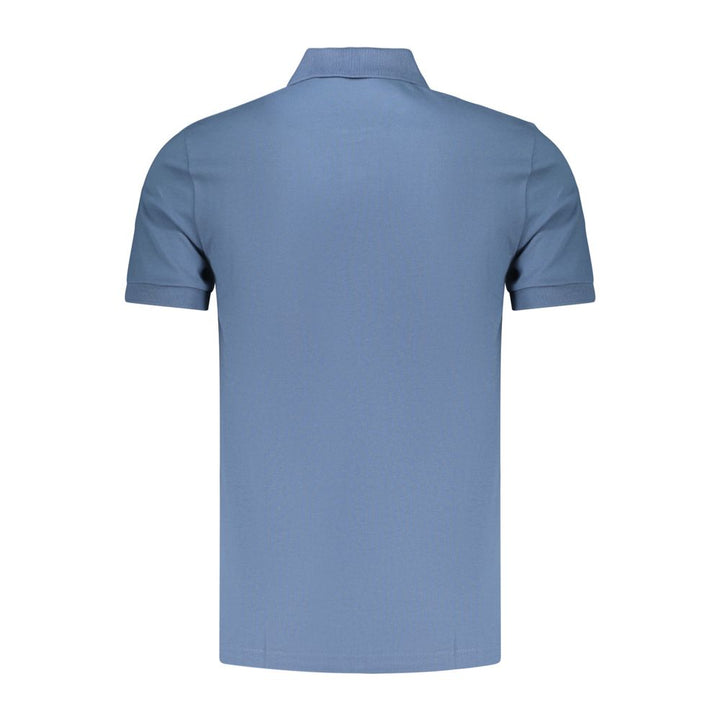 Hugo Boss Blue Cotton Men Polo Shirt