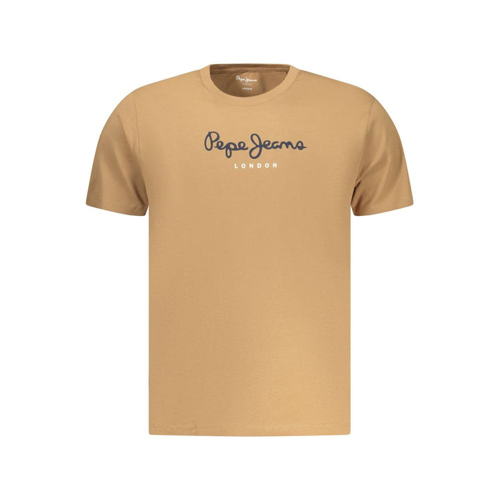 Pepe Jeans Marrone Cotton Men T-Shirt