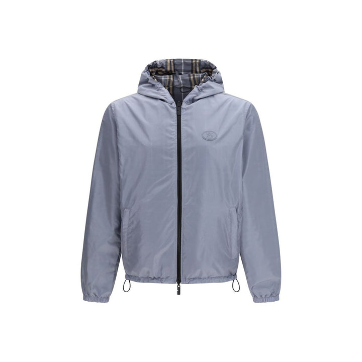 Burberry Blue Polyester Shell Jacket