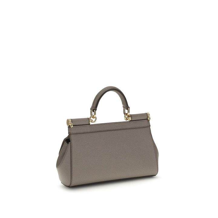 Dolce & Gabbana Brown Calf Leather Bos Taurus Shoulder Bag