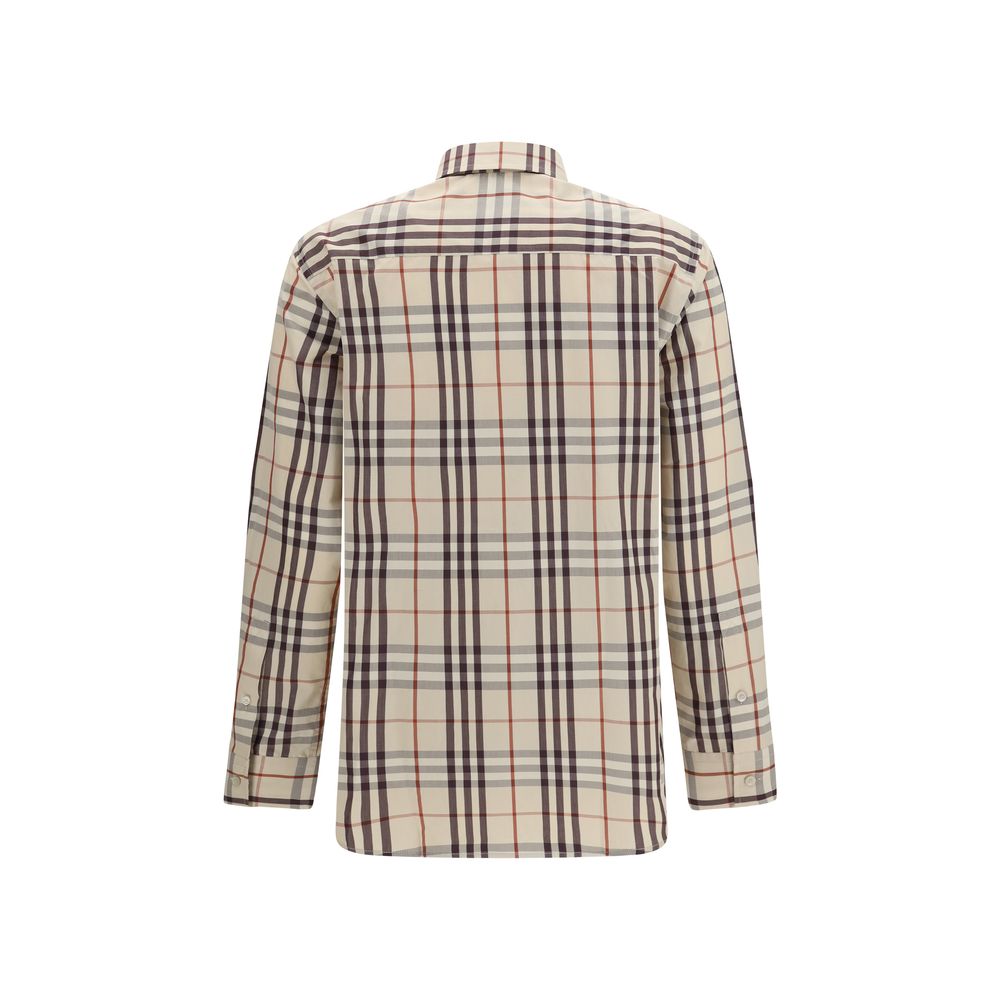 Burberry Beige Cotton Pattern Shirt