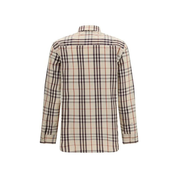 Burberry Beige Cotton Pattern Shirt
