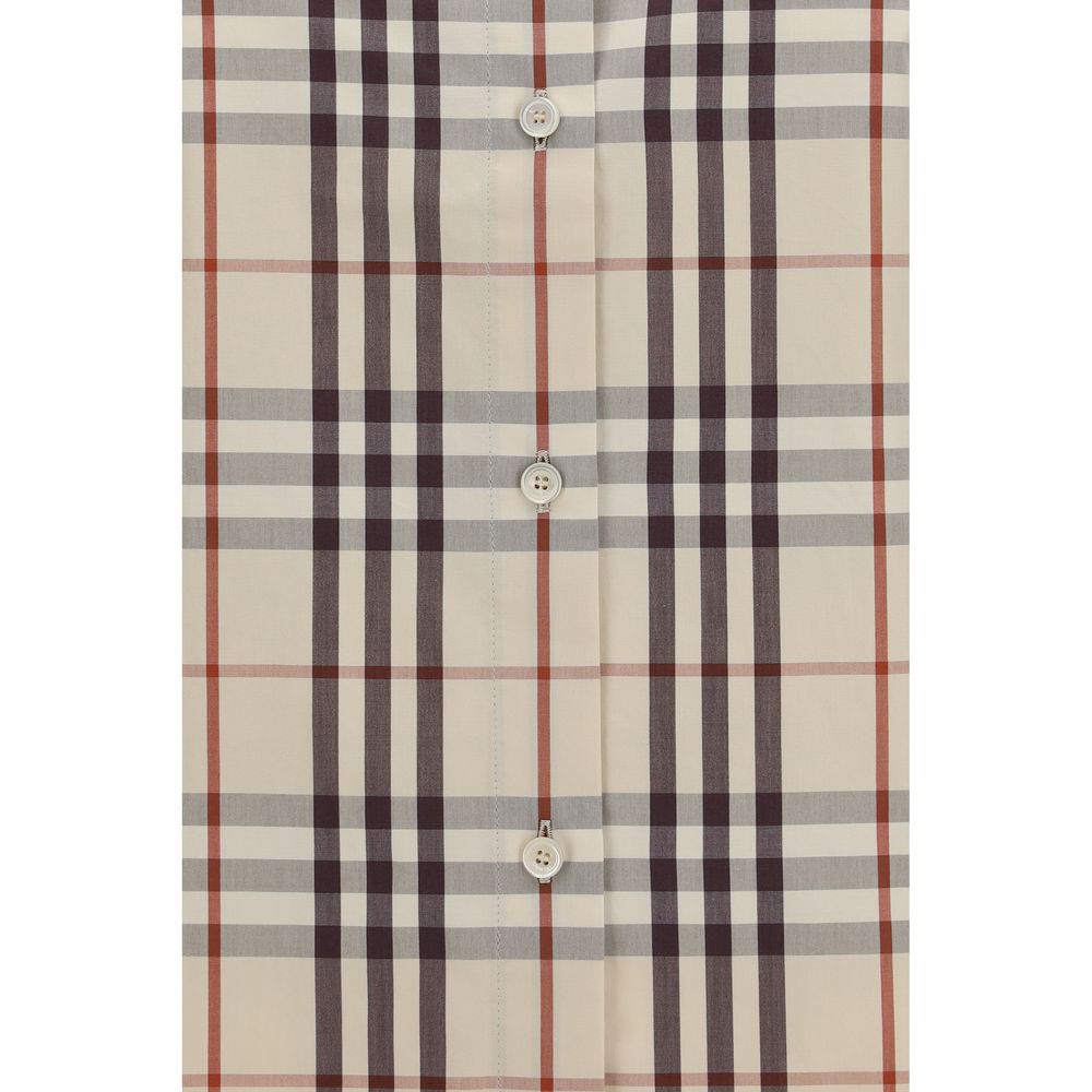 Burberry Beige Cotton Pattern Shirt