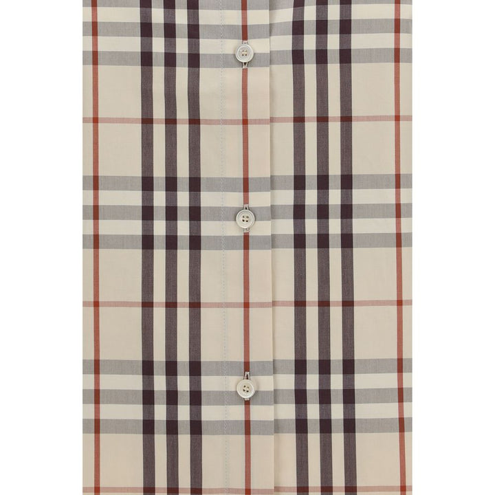 Burberry Beige Cotton Pattern Shirt