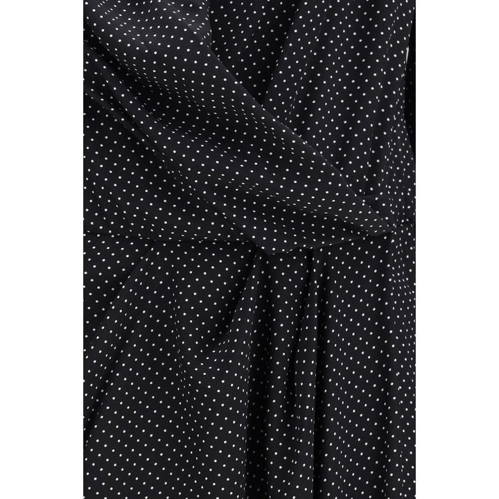 SA SU PHI Black Silk Long Dress