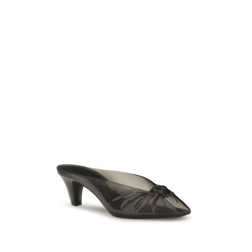 Chloé Gray Rubber Mules