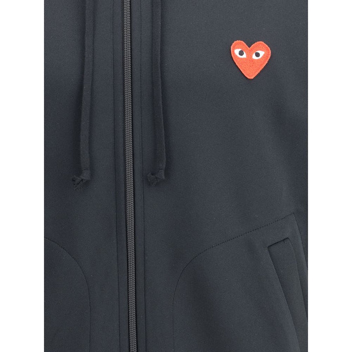 Comme Des Garçons Play Black Polyester Sweatshirt