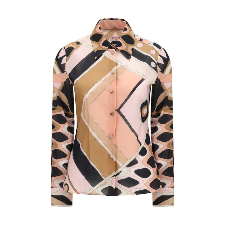 Emilio Pucci Multicolor Cotton Pattern Shirt