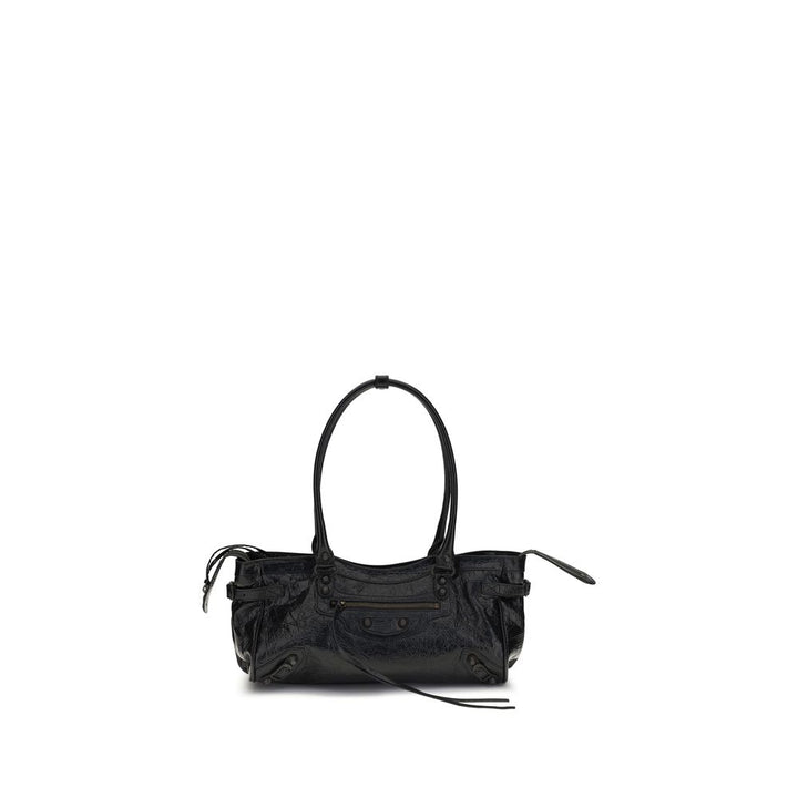 Balenciaga Black Calf Leather Bos Taurus Shoulder Bag