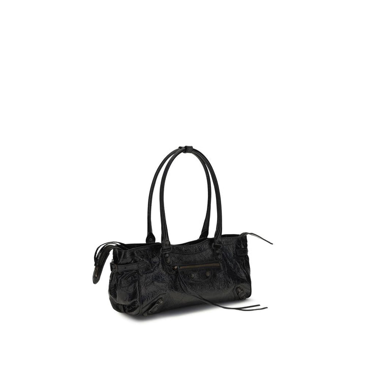 Balenciaga Black Calf Leather Bos Taurus Shoulder Bag