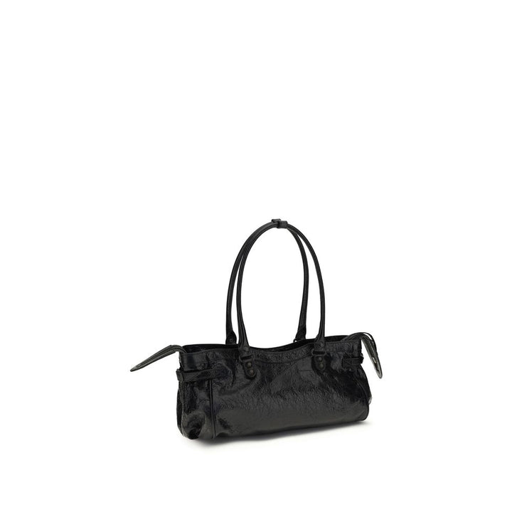 Balenciaga Black Calf Leather Bos Taurus Shoulder Bag