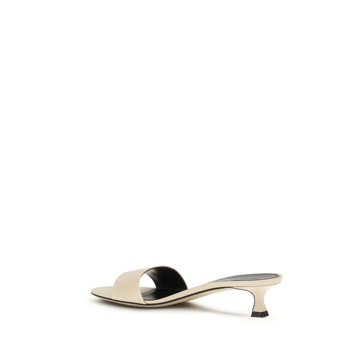 The Row Beige Lamb Ovis Aries Aries Stiletto Heel Sandals