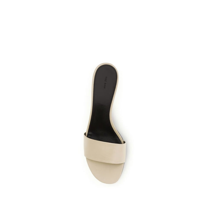 The Row Beige Lamb Ovis Aries Aries Stiletto Heel Sandals