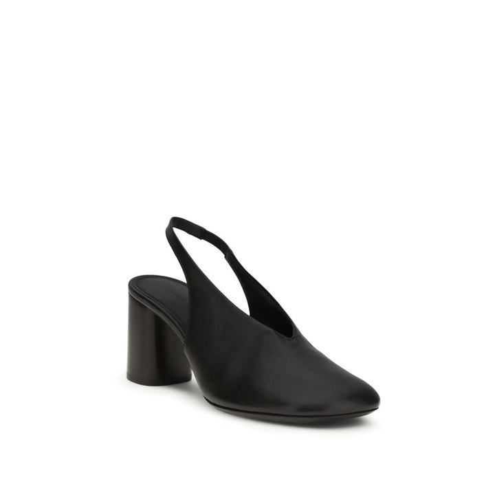 Lemaire Brown Calf Leather Bos Taurus Platform Pumps