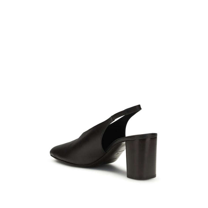 Lemaire Brown Calf Leather Bos Taurus Platform Pumps