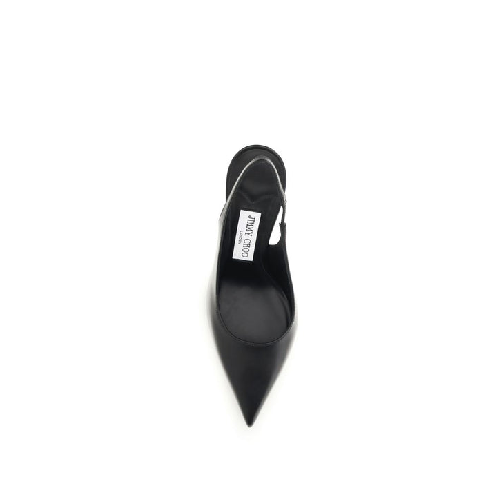 Jimmy Choo Black Calf Leather Bos Taurus Platform Pumps