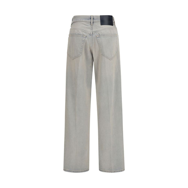 Haikure Blue Cotton Relaxed Fit Jeans